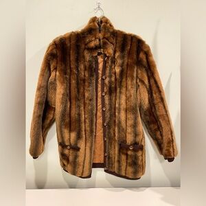 ST.‎ JOHNS COLLECTION Faux Fur Jacket | Size S